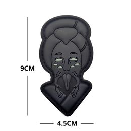 Ancient Greek Mythology God Medusa, Anubis, Bafuri, Shiva Legend PVC Rubber Patch Armband With Hook Back For Backpack Clothing