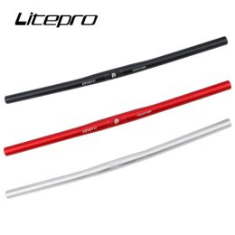 Litepro folding Bike Monster Horizontal Shaped Handlebar Bicycle Ultra-light Straight Handle Bar 25.4 * 540-580mm handlebar