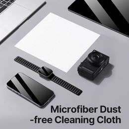 Ulanzi CO09 Professional Microfiber Dust-free Cleaning Cloth for Camera Lens Cleaning Eyeglasses Cell Phone Watch Tablet 23*23cm