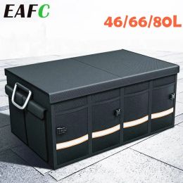 EAFC Car Trunk Storage Folding Box Multifunctional Storage Tool Portable Car Storage Box Outdoor Travel Organiser for Car SUV