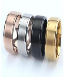 Band Rings Jewelrycouple Wedding Gift Man Woman Ring Rose Gold Luxury Jewellery Stainless Steel Designer Whole Punk Index Finger7188295