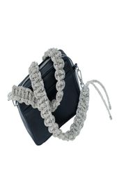 Bag Strap Handmade Crystal Braided Purse Handbag Crossbody Guitar Camera Wristlet Strap Strap For Bag 2206293552532