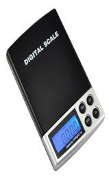 Mini Digital Scales Pocket Weighing Balance Gold Jewelry Scale 01g 1000g 01g 500g Black Case DHL6438483