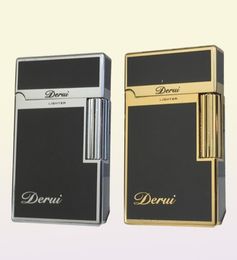 New Metal Cigar Tube Gas Cigarette Lighter Inflated Butane Jet Engraving PING Bright Sound Lighter High End Gadgets for Men Smokin2083839