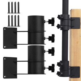 Umbrella Clamp 2pcs Outdoor Universal Patio Umbrella Mount Attaches To The Fence Post Railing Bleachers Benches Tailgates