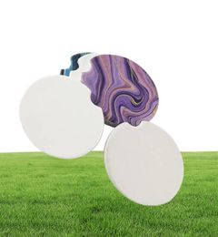 Sublimation Blank Car Ceramics Coasters 66x66cm Transfer Printing Coaster Blank Consumables Materials fast9372430