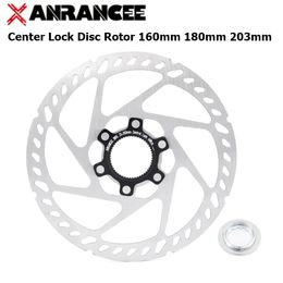 Anrancee Center Lock Disc Rotor MTB 160MM 180MM 203MM 1PCS For Mountain Bike Road Bicycle Brake Disc