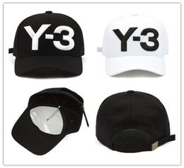 High Quality New Y3 Dad Hat Big Bold Embroidered Logo Baseball Cap Adjustable Strapback Hats Y3 bone snapback visor gorras cap7184887