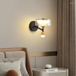 Wall Lamp OUFULA Contemporary Indoor Living Room Bedroom Bedside Nordic Art El Corridor Hallway