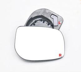 For Toyota Yaris 2008 2009 - 2014 Car Accessories Side Rearview Mirror Glass Outside Rear View Mirror White Lens Without Heating