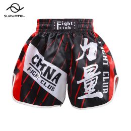 Boxing Shorts Black Blue Breathable Muay Thai Shorts Men Women Boys Girl Kickboxing Pants Adult Kids Grappling Combat Fight Wear