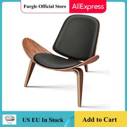 Replica Lounge Shell Chair Nordic Creative Side Chair Simple Design Single Sofa Chair Smile Aeroplane Chair Living Room Furniture