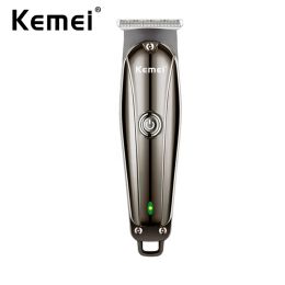 Trimmers Kemei Electric Hair Clippers Professional Cordless Trimmer USB Rechargeable Hair Cutter for Men 600mah Lion Battery Fast Charge