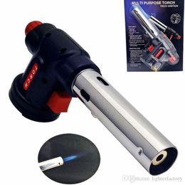 Welding Gun Lighter Burner kitchen torch Flamethrower BBQ Guns Butane Gas Blow Torch Lighter Soldering Cooking Tools New9563603