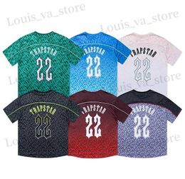 Mens TShirts High Quality Trapstar T Shirts Mens Women Designers Tshirts Print Letter Luxury Black And White Grey Rainbow Colour Summer Sports Fashion Tops short Slve