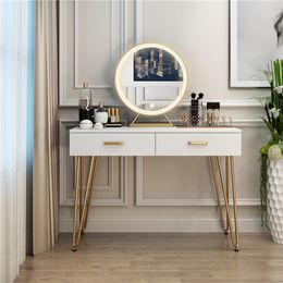 Nordic Dressing Table Ins Bedroom Modern Simple and Light Luxury for Small Apartment Makeup Table Dressers Vanity Desk Mirrors