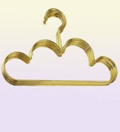 10pcs set Clothes Hanger for Baby Kid Gold Non Slip Metal Space Saving Cloud Shape Hanger Clothes Closet Storage Organiser Rack 28569250