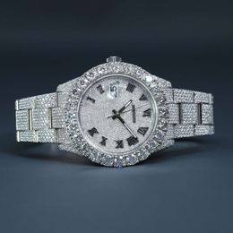 Luxury Looking Fully Watch Iced Out For Men woman Top craftsmanship Unique And Expensive Mosang diamond Watchs For Hip Hop Industrial luxurious 64900