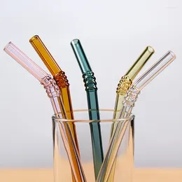 Drinking Straws 200pcs Special Fine Curved Glass Pipet Environmental Health Baby Art Pipette Eco-friendly