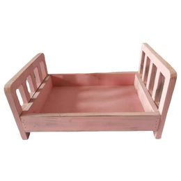 Wooden Newborn Photography Props Baby Small Bed Accessories Photographies Doll Furniture Birthday Art Background Photo Studio