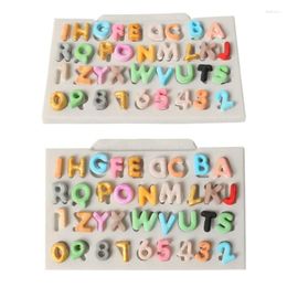 Baking Moulds 3D Alphabet Silicone Mould Letters Chocolate Cake Decorating Tools Tray Fondant Moulds Jelly Cookies Pastry Mould