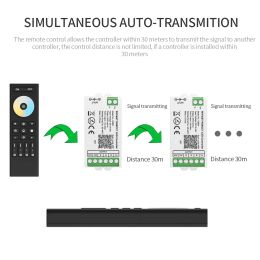 2.4GHz RF RGB RGBWW CCT 4-Zone Remote Dimmer LED Strip Control For C01-05RF C01-05W C01-05Z WB5 Milight LED Controller