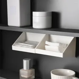 Storage Boxes Wall Mounted Makeup Organiser Creative Bathroom Kitchen Sundries Rack Suitable For Bedroom Living Room