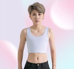 Women039s Shapers Lesbian Chest Binder Vest Bandage Correction Body Shapewear Reinforced Corset Casual Cotten Shirt Long Loose 8990013