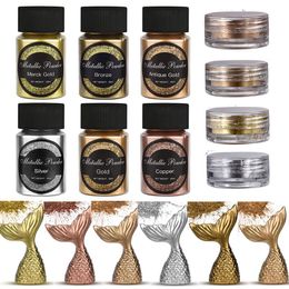 Metallic Powder Epoxy Resin Pigment Shimmer Gold Silver Color Pearlescent Colorant Dye DIY Resin Epoxy Jewelry Making Pigment