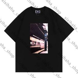 Designer Fashion Clothing Tees Tshirts Brand Kith Loose Oversize Summer Popular Round Neck Printing Men and Women Lovers Short Sleeves 215