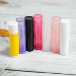 Storage Bottles 10Pcs/lot 5g 5ml Refillable Lipstick Tube Lip Container Portable Travel Bottle Empty Cosmetic Containers Lotion