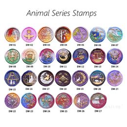 Animals Wax Seal Stamp Bee Cat Peacock Butterfly Sealing For Scrapbooking Cards Envelopes Wedding Invitations Gift Packaging