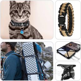 5pcs Plastic Side Release Buckles Curved Clasp Outdoor Backpack Straps Webbing Paracord Bracelet DIY Accessories Colourful 25mm