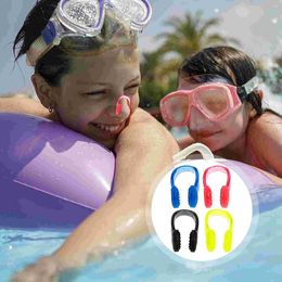 4 Pcs Swimming Nose Clip Professional Clamps Convenient Clips Swimmer Supply Boxed Plugs Accessory Wear-resistant