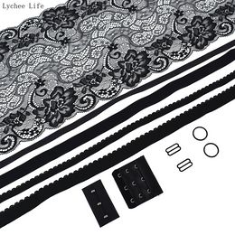 DIY 8 Style Underwear Accessories Black Suit Lace Trims Women Bra Making Kits Clothing Underwear Suits Clothing Accessory