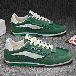 Casual Shoes Fashion Retro Green Men Breathable Low-top Flat Sneakers Hip Hop Trendy Trainers Men's Sports Lightweight