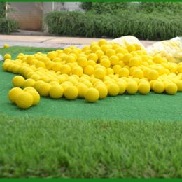 10Pcs Yellow PU Foam Golf Balls Sponge Elastic Indoor Outdoor Practise Training