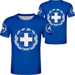 Greece T-Shirts Hellas Greek Flag Emblem 3D Printed Streetwear Men Women Oversized Short Sleeve T Shirt Kids Tees Tops Clothing