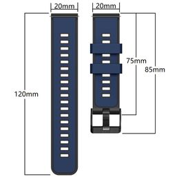 20mm Replacement Straps For Xiaomi Amazfit GTS 4/2 Mini Wriststrap Silicone Amazfit GTS 3 GTS2 2e Bip Smart Bracelet Watchbands