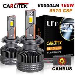 60000LM H7 LED Canbus Car Headlights Bulbs H4 H1 HB3 9005 HB4 9006 H11 9012 LED 6000K 5570 CSP Auto Lamp 3 Copper Tube for Ford