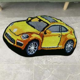 Carpets 3D Car Shape Tufted Rug Handmade Plush Carpet Kids Bedroom Decor Anti-Slip Bath Mat Children Birthday Gifts Doormat Floor