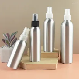 Storage Bottles 1Lots Aluminum Fine Mist Spray Reusable Metal Travel Atomizer Bottle With Gold/Silver Electroplate Pump For Face