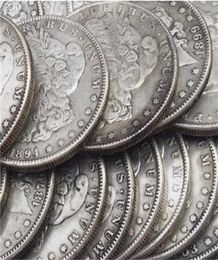 26pcs Morgan Dollars 18781921 quotOquot Different Dates Mintmark Silver Plated Copy Coins metal craft dies manufacturing fact5750424