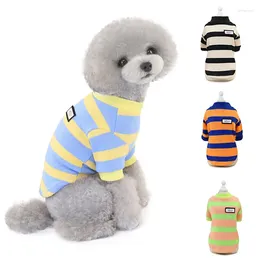 Dog Apparel Winter Cotton Pet Clothes For Small Dogs Fashion Stripe Cat Clothing Puppy Yorkies Pomeranian Pullovers Mascotas Sweater