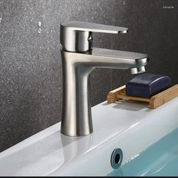 Bathroom Sink Faucets 304 Stainless Steel Faucet Heightened Single And Cold Basin Hand Wash Hardware Accessories