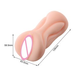 Realistic Vagina Anal Adult Sex Toys For Men Masturbating Silicone Soft Tight Pussy Male Masturbator Erotic 3D Artificial Vagina