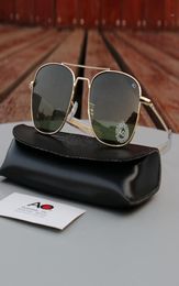 Sunglasses AO Pilot Men Vintage Retro Aviation Sun Glasses American Optical Eyewear Original Box Case Gafas De Sol Hombre9511109