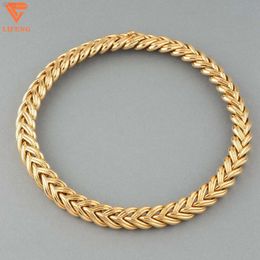 2024 Fine Jewelry Necklaces 12mm 18k Gold Rope Chain Iced Out Vvs Moissanite Rock Cuban Twist Chain Hiphop Necklace for Women