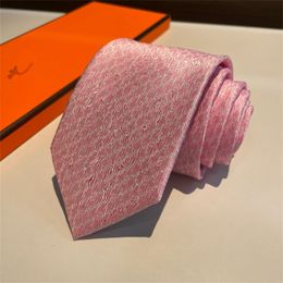 Men's Silk Necktie, High-Quality Cravatta Uomo, Luxury Business Necktie with Letter Embroidery, in Gift Box 6756