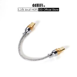 DD ddHiFi TC07S Nyx Series Silver TypeC HiFi Audiophile USB OTG Cable with Litz Silver Plated over LCOFC Shielding (10cm/ 50cm)